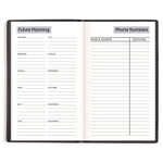DayMinder Weekly Pocket Planner, 6 x 3.5, Black Cover, 12-Month (Jan to Dec): 2025