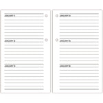 Desk Calendar Recycled Refill, 3.5 x 6, White Sheets, 12-Month (Jan to Dec): 2025