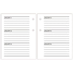 Compact Desk Calendar Refill, 3 x 3.75, White Sheets, 12-Month (Jan to Dec): 2025