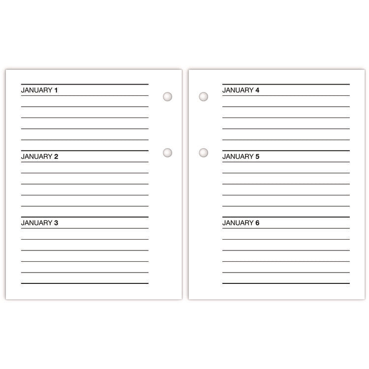 Compact Desk Calendar Refill, 3 x 3.75, White Sheets, 12-Month (Jan to Dec): 2025