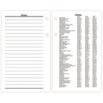 Financial Desk Calendar Refill, 3.5 x 6, White Sheets, 12-Month (Jan to Dec): 2025