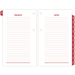 Desk Calendar Refill with Tabs, 3.5 x 6, White Sheets, 12-Month (Jan to Dec): 2025