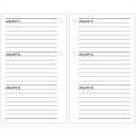 Desk Calendar Refill with Tabs, 3.5 x 6, White Sheets, 12-Month (Jan to Dec): 2025
