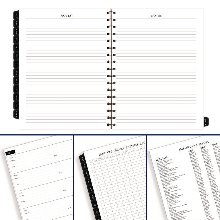 Executive Weekly/Monthly Planner Refill with Hourly Appointments, 8.75 x 6.88, White Sheets, 12-Month (Jan to Dec): 2025