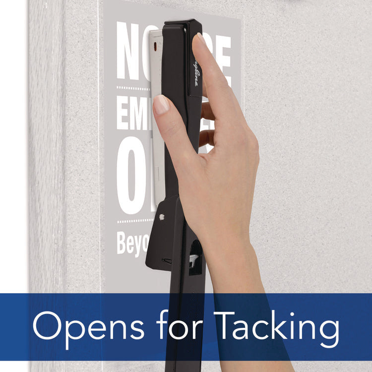 Commercial Full Strip Desk Stapler, 20-Sheet Capacity, Black