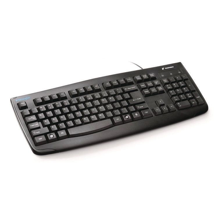 Pro Fit Usb Washable Keyboard, 104 Keys, Black