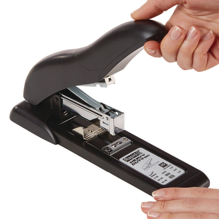 Hd80 Personal Heavy Duty Stapler, 80-Sheet Capacity, Black