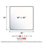 Cleartex Ultimat XXL Polycarbonate Chair Mat for Hard Floors, 60" w x 60" l, Clear