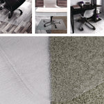 Cleartex Unomat Anti-Slip Chair Mat for Hard Floors/Flat Pile Carpets, 35" w x 47" l, Clear
