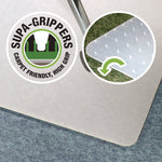 Cleartex Polypropylene Chair Mat for Carpets, 29" w x 46" l, Translucent