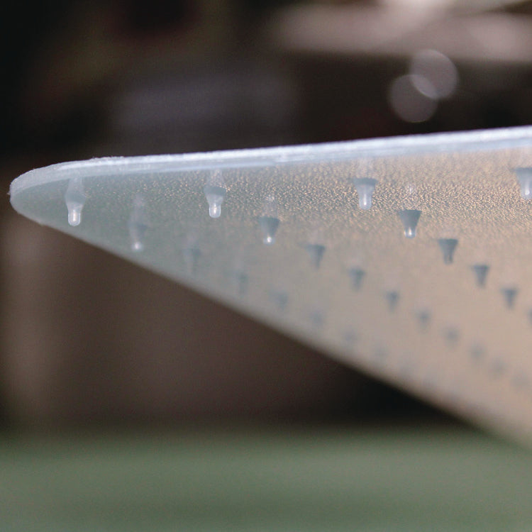 Cleartex Polypropylene Foldable Chair Mat for Carpets, 35" w x 46" l, Translucent