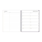 Rue Du Flore Monthly Planner, Floral Artwork, 10 x 8, Jade/Lavender Cover, 12-Month (Jan to Dec): 2025