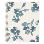 Bakah Blue Weekly/Monthly Planner, Floral Artwork, 11 x 8.5, Blue/White Cover, 12-Month (Jan to Dec): 2025