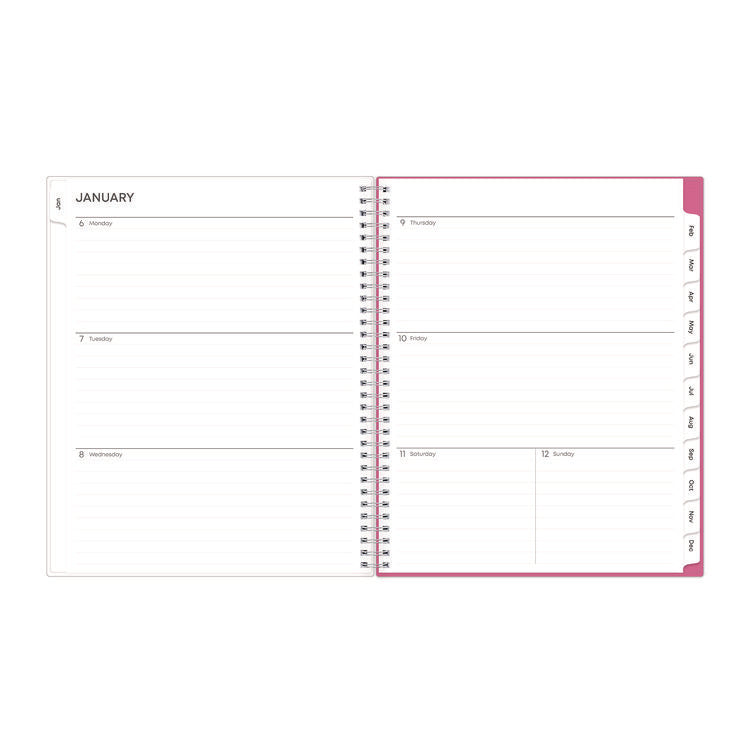Breast Cancer Awareness Create-Your-Own Cover Weekly/Monthly Planner, Orchids Artwork, 11 x 8.5, 12-Month (Jan to Dec): 2025