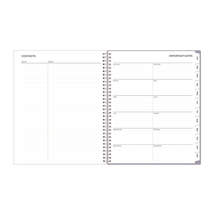 Laila Create-Your-Own Cover Weekly/Monthly Planner, Wildflower Artwork, 11 x 8.5, Purple/Blue/Pink, 12-Month (Jan-Dec): 2025