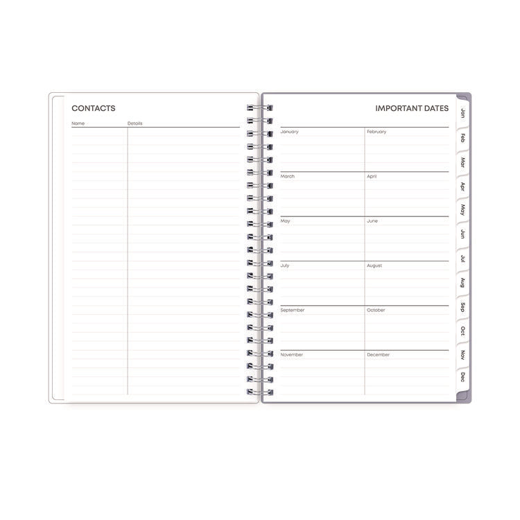 Laila Create-Your-Own Cover Weekly/Monthly Planner, Wildflower Artwork, 8 x 5, Purple/Blue/Pink, 12-Month (Jan to Dec): 2025