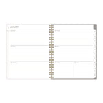 Sophie Frosted Weekly/Monthly Planner, Floral Artwork, 11 x 8.5, Multicolor Cover, 12-Month (Jan to Dec): 2025