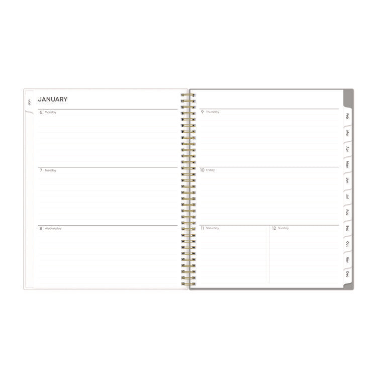 Sophie Frosted Weekly/Monthly Planner, Floral Artwork, 11 x 8.5, Multicolor Cover, 12-Month (Jan to Dec): 2025