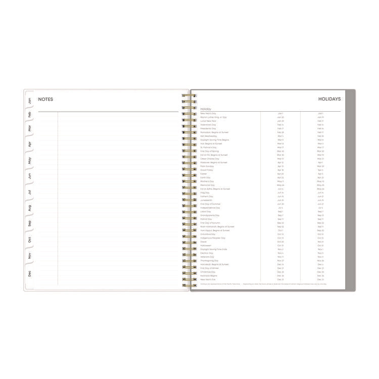 Sophie Frosted Weekly/Monthly Planner, Floral Artwork, 11 x 8.5, Multicolor Cover, 12-Month (Jan to Dec): 2025