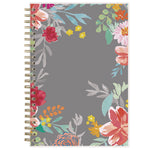 Sophie Frosted Weekly/Monthly Planner, Floral Artwork, 8 x 5, Multicolor Cover, 12-Month (Jan to Dec): 2025