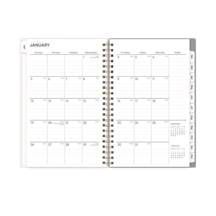 Sophie Frosted Weekly/Monthly Planner, Floral Artwork, 8 x 5, Multicolor Cover, 12-Month (Jan to Dec): 2025