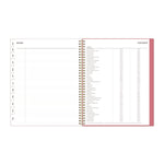 Fly By Frosted Weekly/Monthly Planner, Butterflies Artwork, 11 x 8.5, Blush/Pink Cover, 12-Month (Jan to Dec): 2025