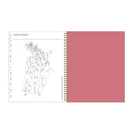 Fly By Frosted Weekly/Monthly Planner, Butterflies Artwork, 11 x 8.5, Blush/Pink Cover, 12-Month (Jan to Dec): 2025