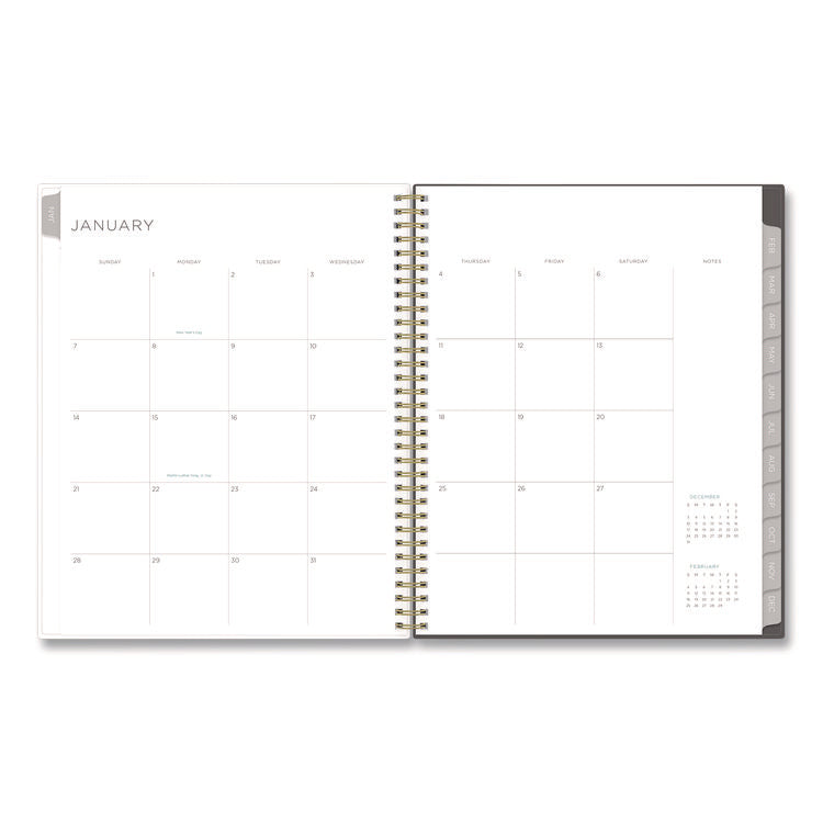 Kelly Ventura Midnight Garden Weekly/Monthly Planner, Floral Artwork, 11 x 8.5, Multicolor Cover, 12-Month (Jan to Dec): 2025