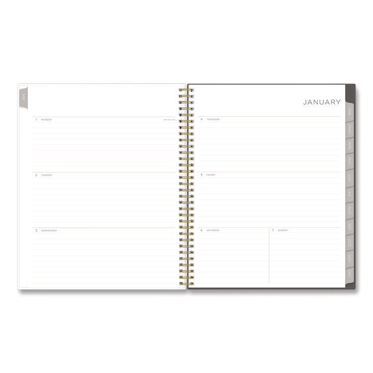 Kelly Ventura Midnight Garden Weekly/Monthly Planner, Floral Artwork, 11 x 8.5, Multicolor Cover, 12-Month (Jan to Dec): 2025