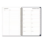 Ashlyn Weekly/Monthly Planner, Floral Artwork, 8 x 5, Navy/Multicolor Cover, 12-Month (Jan to Dec): 2025