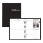 Black-on-White Photo Weekly Appointment Book, Landscape Photography, 11 x 8.5, Black Cover, 12-Month (Jan to Dec): 2025