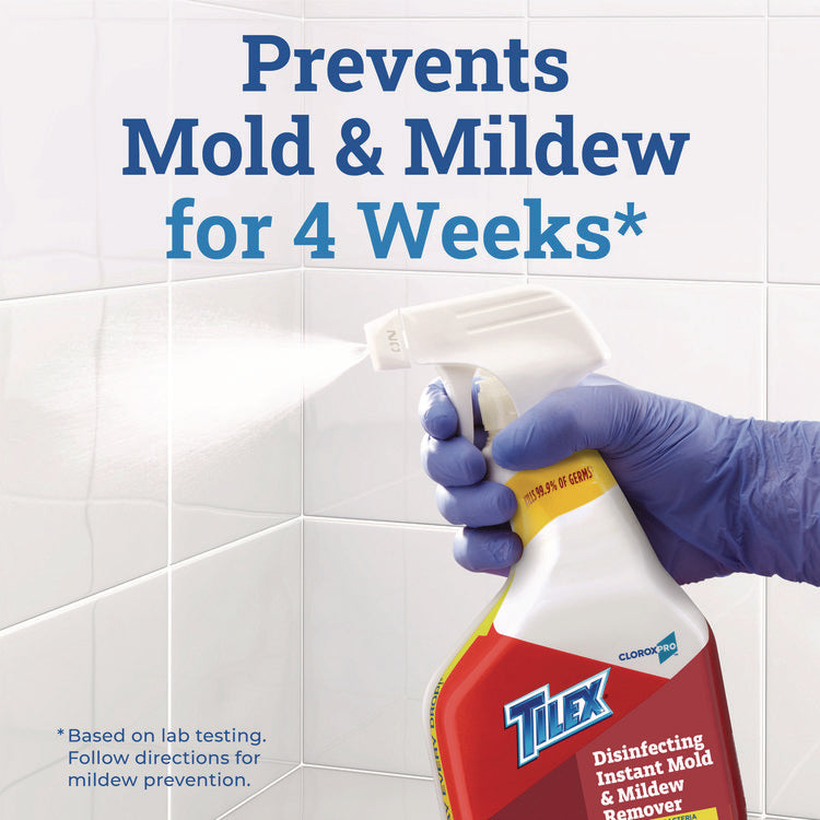 CloroxPro Disinfecting Instant Mold and Mildew Remover, 128 oz Refill Bottle, 4/Carton