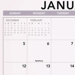 Landscape Monthly Wall Calendar, Landscapes Photography, 12 x 12, White/Multicolor Sheets, 12-Month (Jan to Dec): 2025