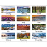 Landscape Monthly Wall Calendar, Landscapes Photography, 12 x 12, White/Multicolor Sheets, 12-Month (Jan to Dec): 2025