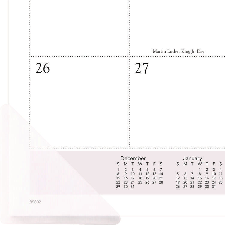 Landscape Panoramic Desk Pad, Landscapes Photography, 22 x 17, White Sheets, Clear Corners, 12-Month (Jan to Dec): 2025