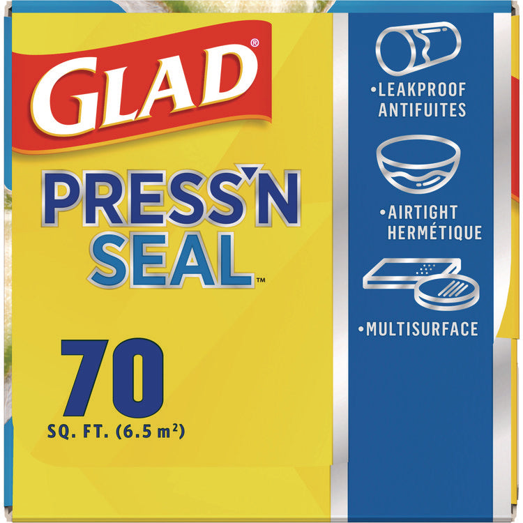 Press'n Seal Food Plastic Wrap, 70 sq ft, 12/Carton