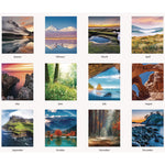 Earthscapes Recycled Desk Tent Monthly Calendar, Scenic Photography, 8.5 x 4.5, White Sheets, 12-Month (Jan to Dec): 2025