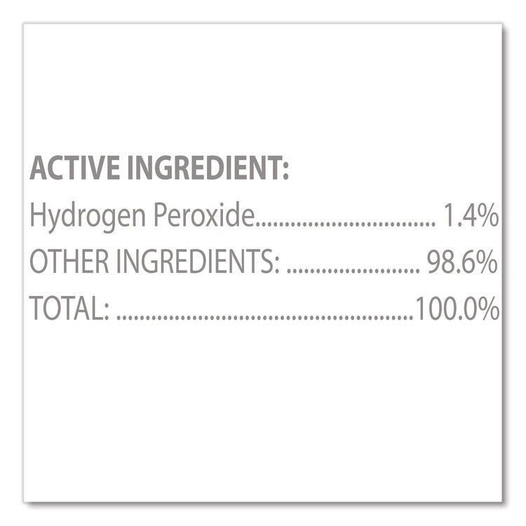Hydrogen-Peroxide Cleaner/disinfectant, 1 Gal Bottle, 4/carton