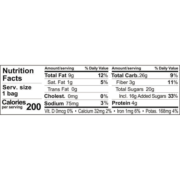 Fruit and Nut Classic Trail Mix, 1.5 oz Bag, 18/Carton