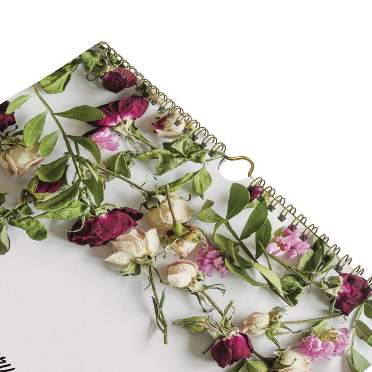 Romantic Wall Calendar, Floral Photography, 12 x 17, White/Multicolor Sheets, 12-Month (Jan to Dec): 2025