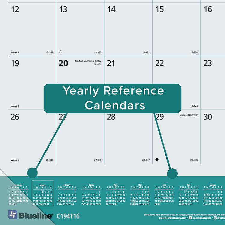 Pets Collection Monthly Desk Pad, Puppies Photography, 22 x 17, Black Binding, Clear Corners, 12-Month (Jan to Dec): 2025