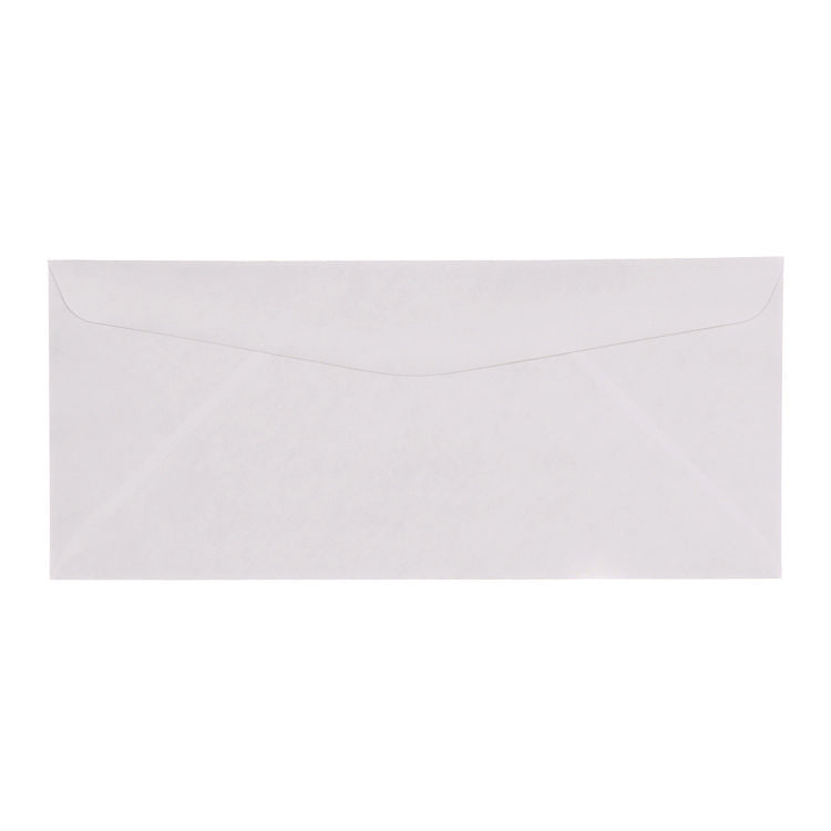 Open-Side Security Tint Business Envelope, 1 Window, #10, Commercial Flap, Gummed Closure, 4.13 x 9.5, White, 500/Box