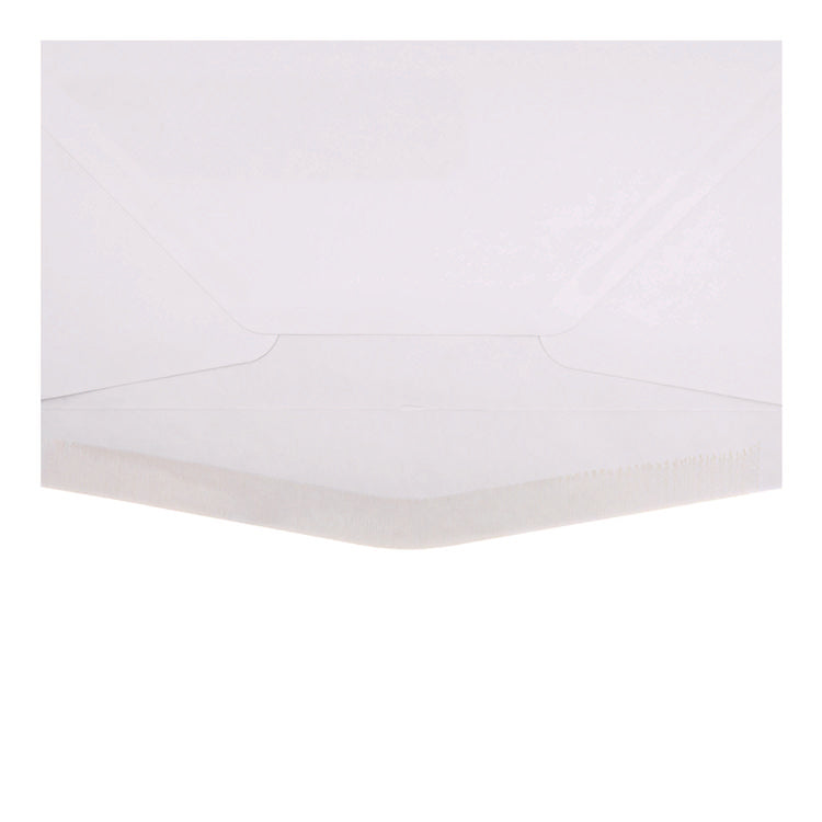 Open-Side Business Envelope, 1 Window, #10, Commercial Flap, Gummed Closure, 4.13 x 9.5, White, 500/Box