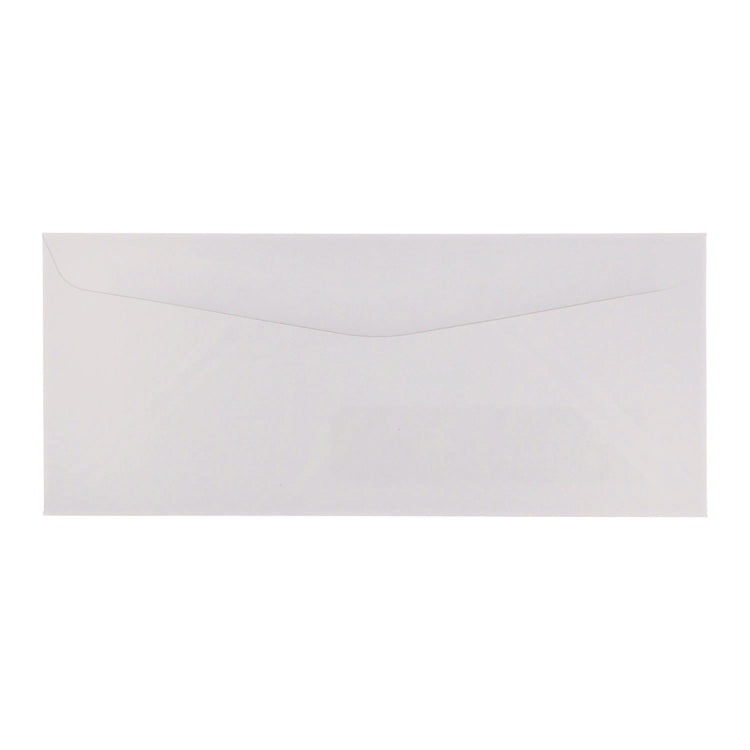Open-Side Business Envelope, 1 Window, #10, Commercial Flap, Gummed Closure, 4.13 x 9.5, White, 500/Box