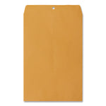 Kraft Clasp Envelope, #98, Square Flap, Clasp/gummed Closure, 10 X 15, Brown Kraft, 100/box