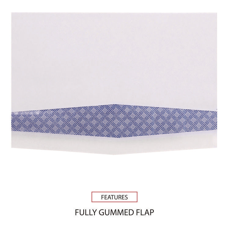 Double Window Business Envelope, #9, Commercial Flap, Gummed Closure, 3.88 x 8.88, White, 500/Box