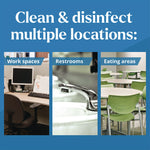 CloroxPro EcoClean Disinfecting Wipes, 1-Ply, 8 x 7, Unscented, White, 75 Count