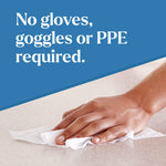 CloroxPro EcoClean Disinfecting Wipes, 1-Ply, 8 x 7, Unscented, White, 75 Count, 6/Carton