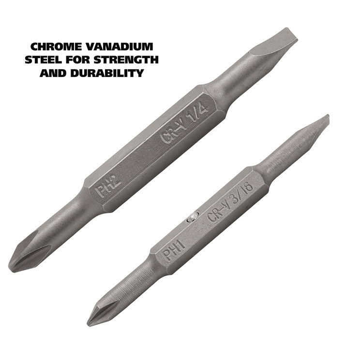 4 In-1 Screwdriver W/interchangeable Phillips/standard Bits, Assorted Colors