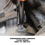 4 In-1 Screwdriver W/interchangeable Phillips/standard Bits, Assorted Colors